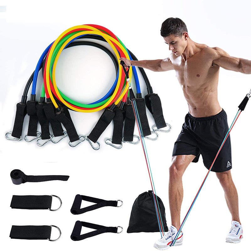 11Pcs Fitness Equipment Resistance Band Set - Wow Store