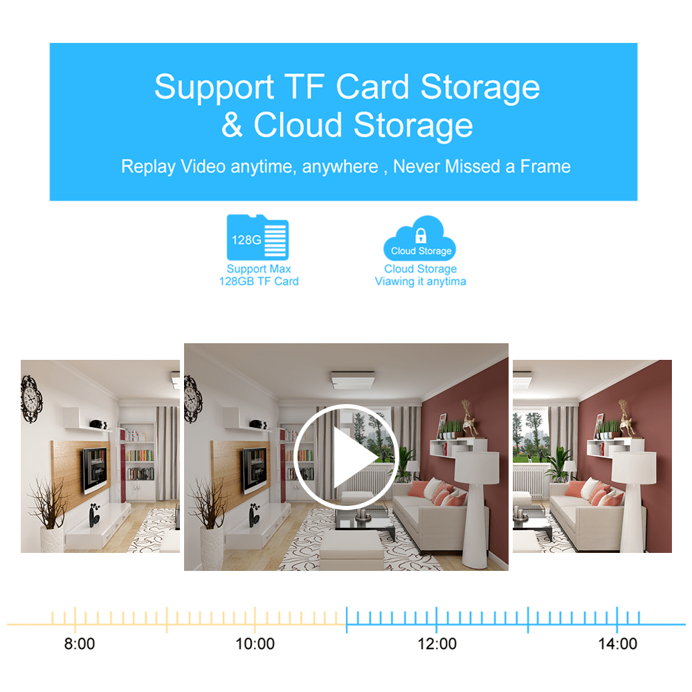 2MP 1080P HD Wifi Camera Smart Home Security Mini Camcorder - Wow Store