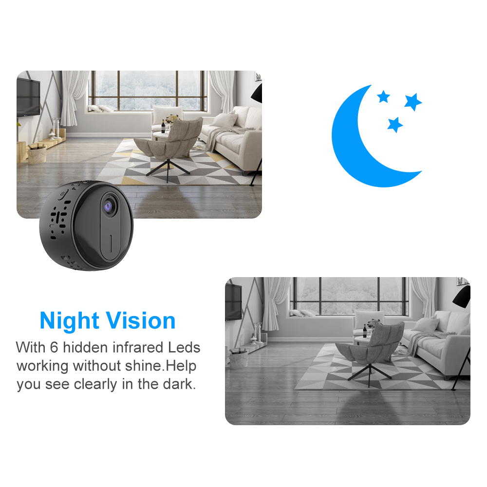 2MP 1080P HD Wifi Camera Smart Home Security Mini Camcorder - Wow Store