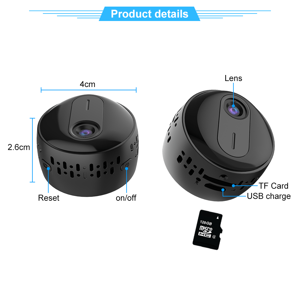 2MP 1080P HD Wifi Camera Smart Home Security Mini Camcorder - Wow Store