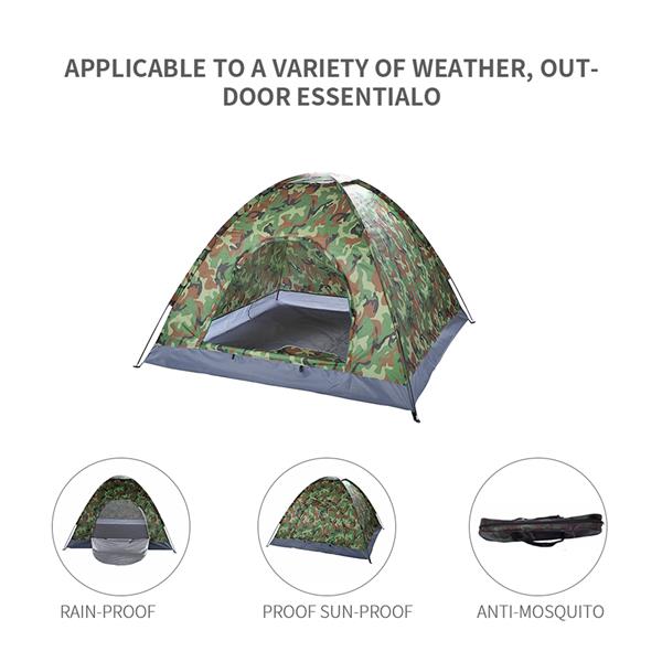 3 - 4 Person Camping Dome Tent Camouflage Tent - Wow Store