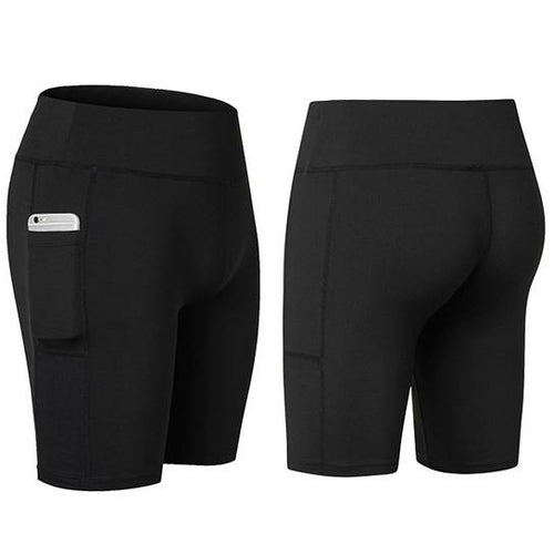 All Seasons Yoga Shorts Stretchable With Phone Pocket - Wow Store