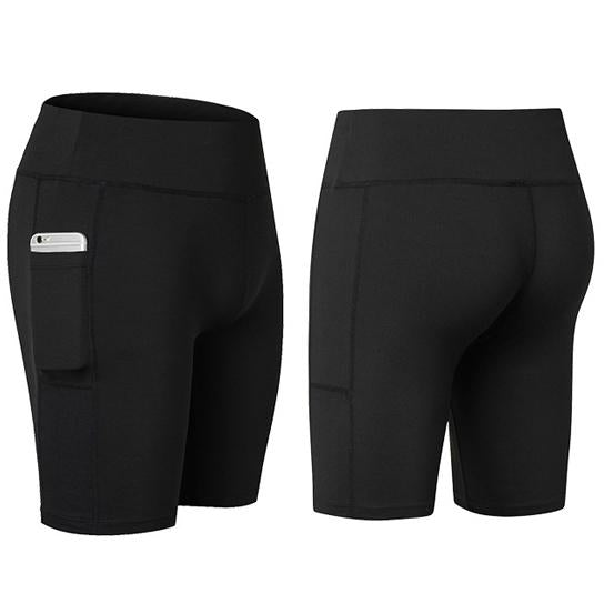 All Seasons Yoga Shorts Stretchable With Phone Pocket - Wow Store