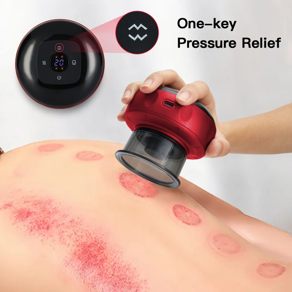 Anti-cellulite massager in use on leg, showing massage technique- Wow Store