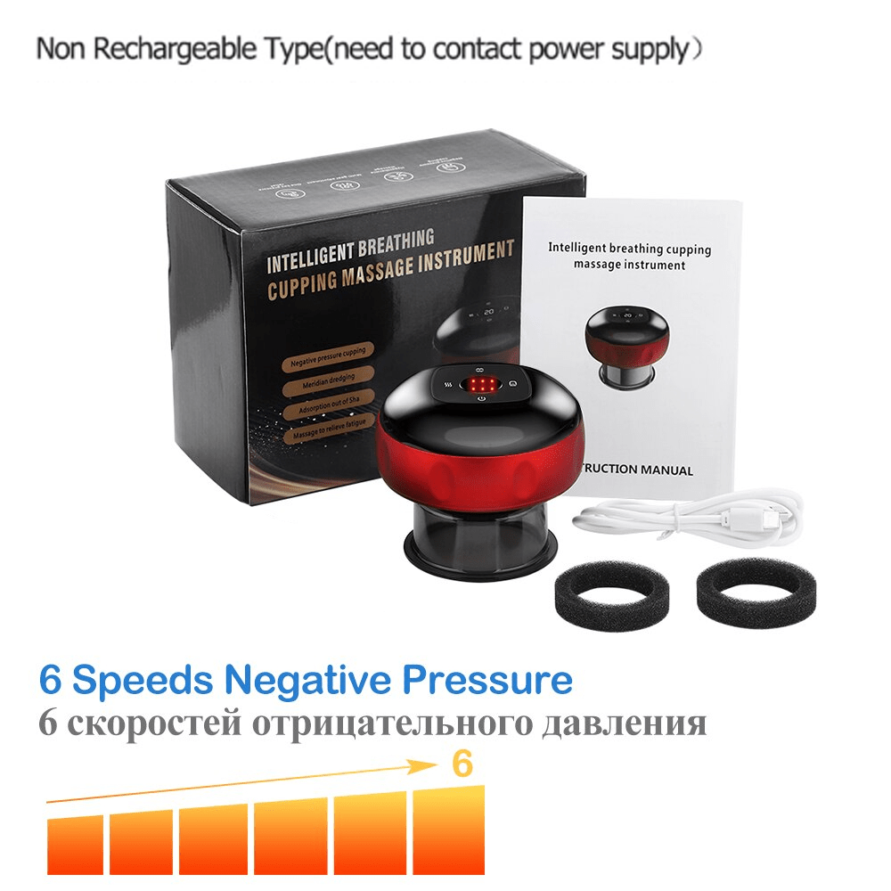 Anti-cellulite therapy massager showing key benefits and usage instructions with product specifications - Wow Store