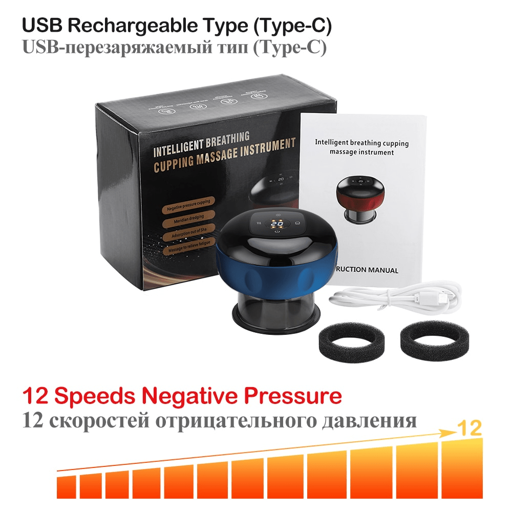 Professional anti-cellulite therapy massager with all accessories and charging dock displayed - Wow Store