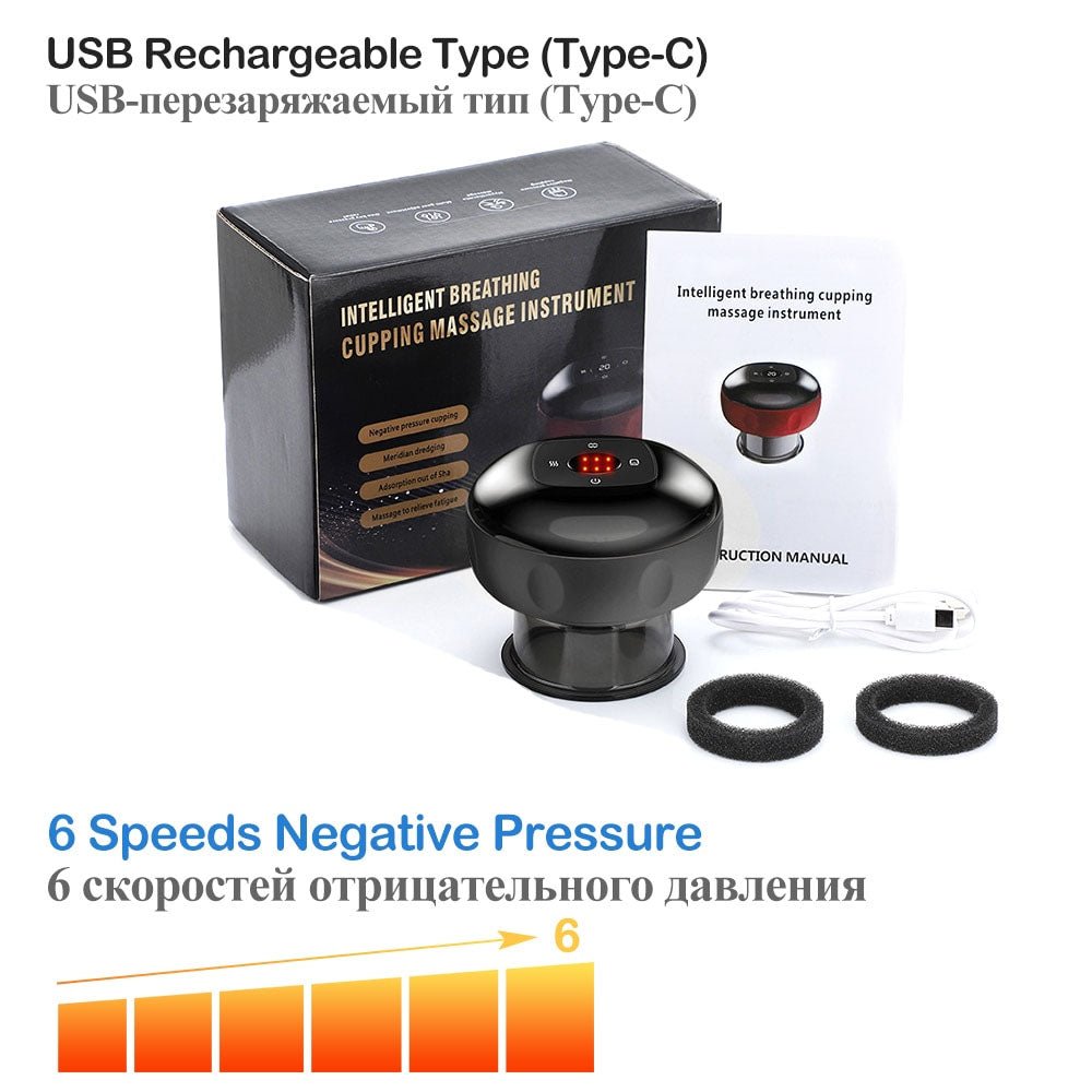 Professional anti-cellulite massage device set with medium intensity level indicator - Wow Store