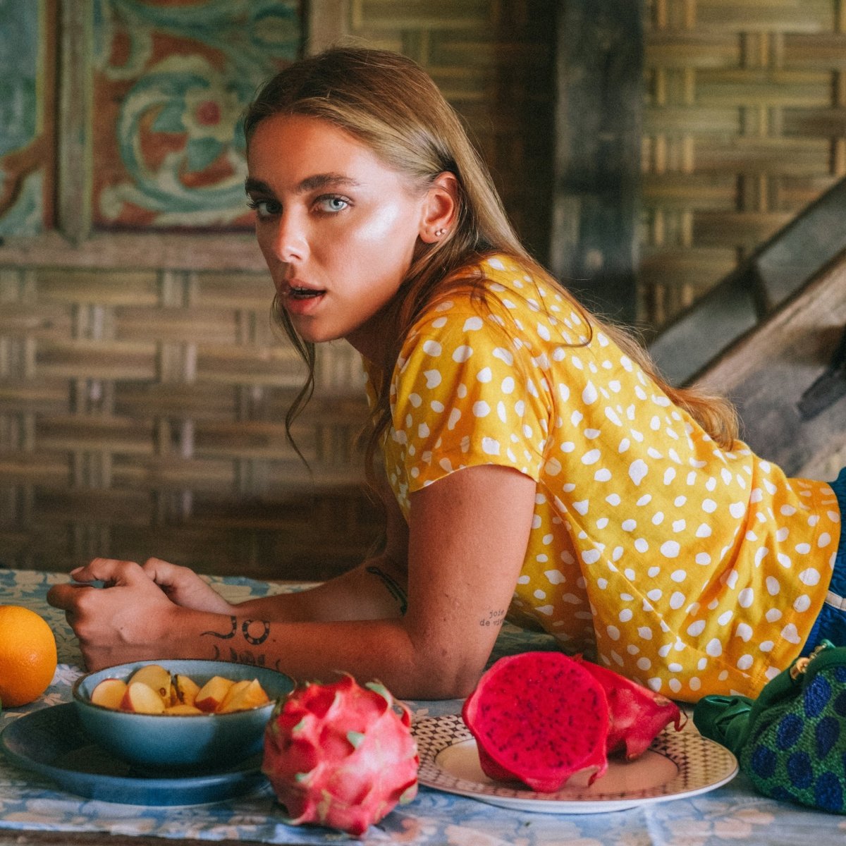 ARNOLDI Organic Cotton Shirt, in Golden Saffron - Wow Store