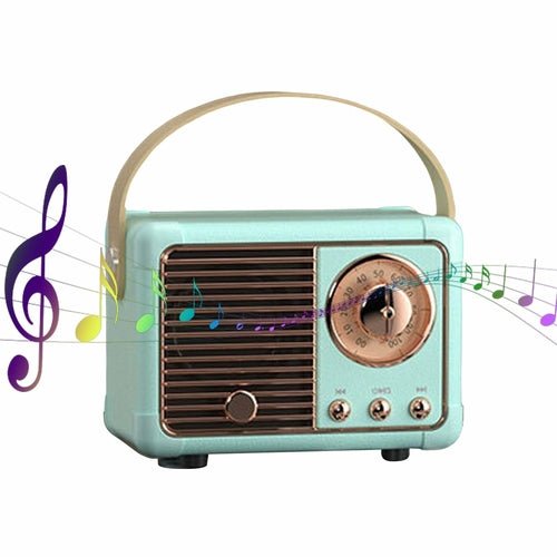 Bluetooth Compact Retro Speakers with Radio - Wow Store