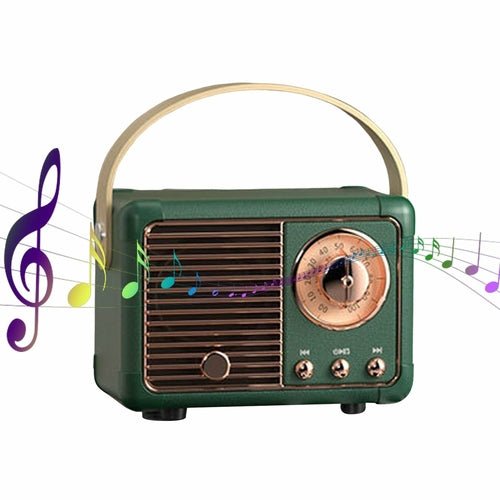 Bluetooth Compact Retro Speakers with Radio - Wow Store