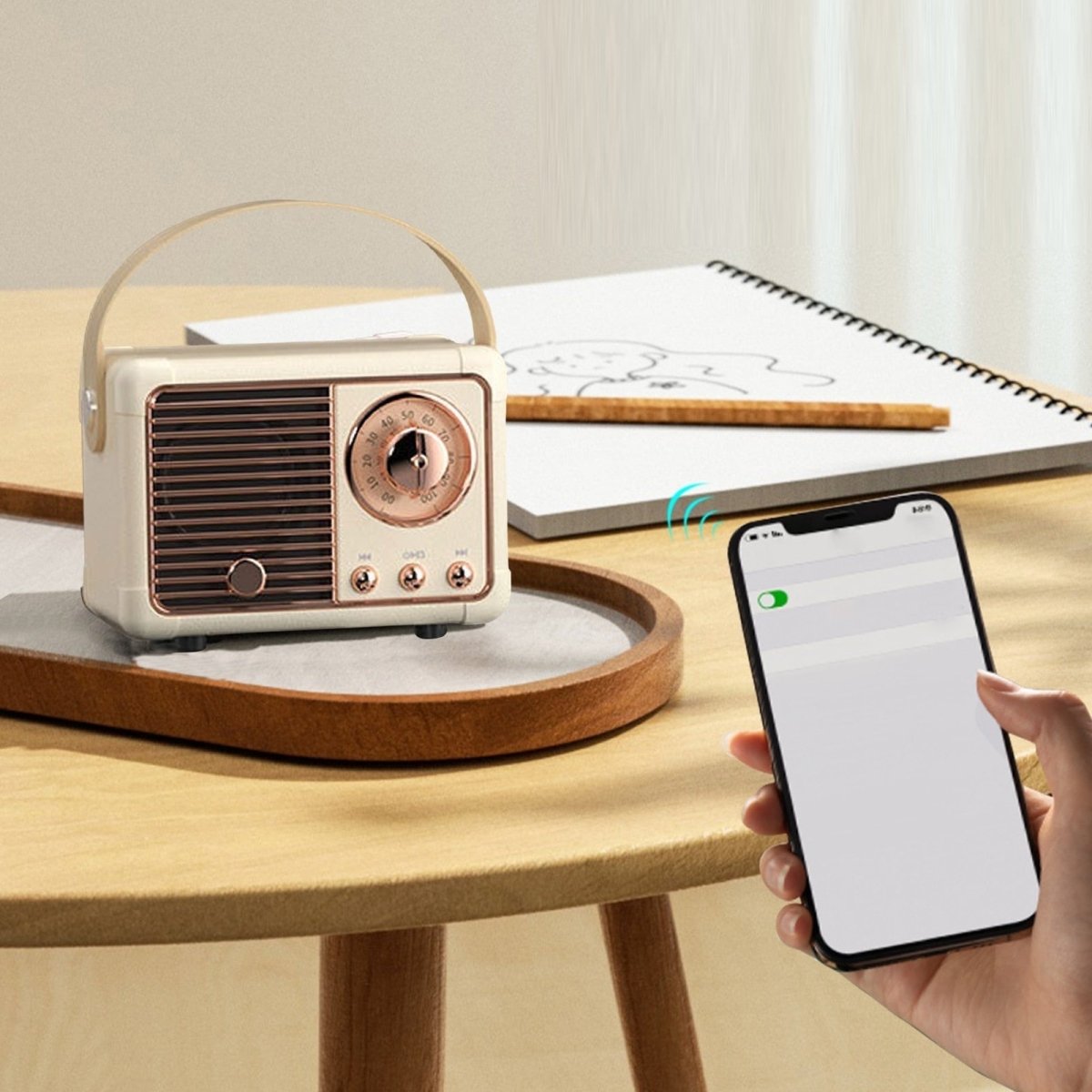 Bluetooth Compact Retro Speakers with Radio - Wow Store