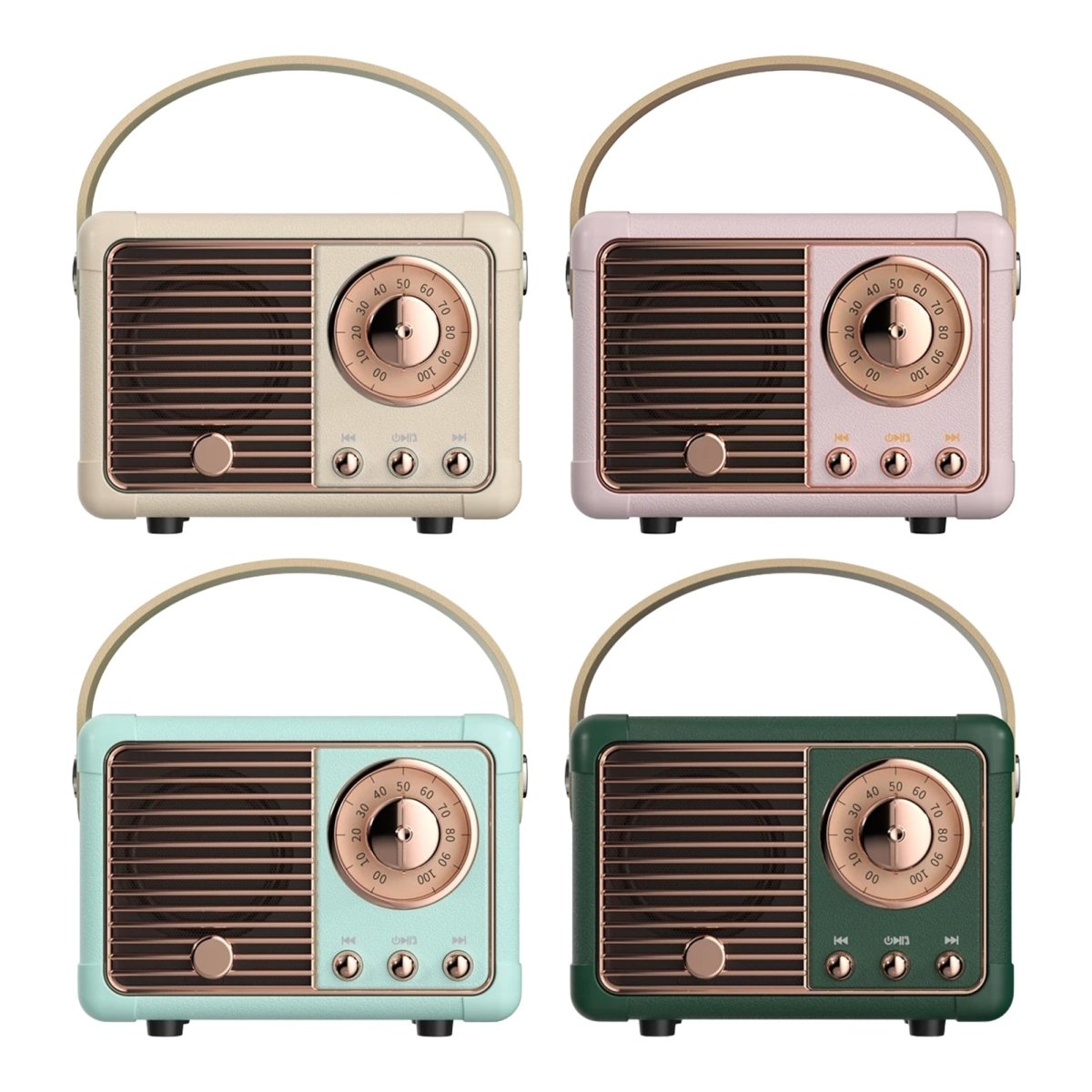Bluetooth Compact Retro Speakers with Radio - Wow Store