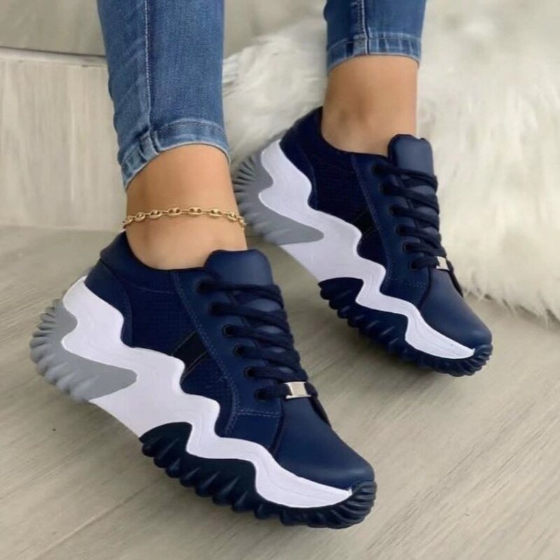 Breathable Vulcanized Women Shoes Casual Platform Sneakers - Wow Store