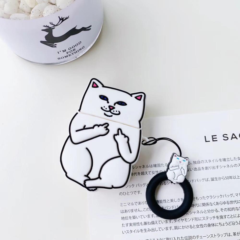 Cartoon Cat AirPods Case - Wow Store