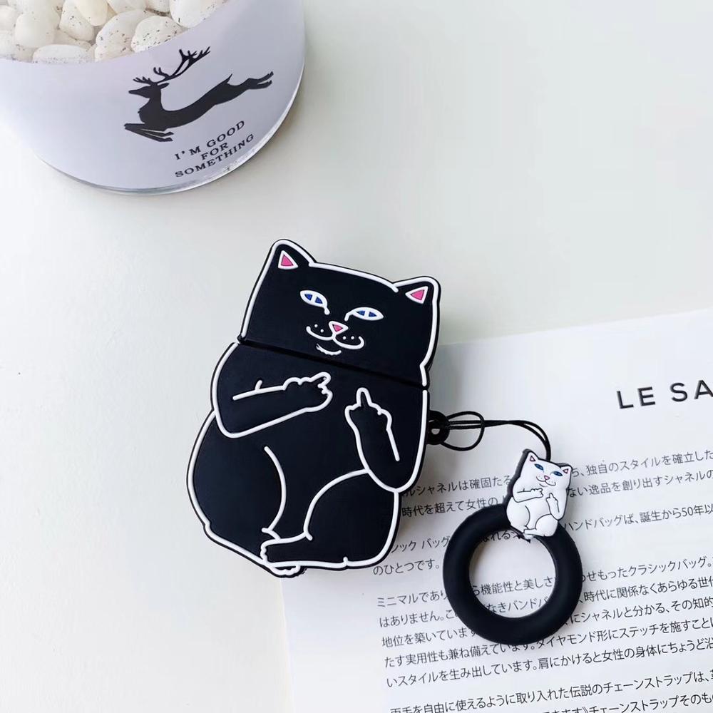 Cartoon Cat AirPods Case - Wow Store