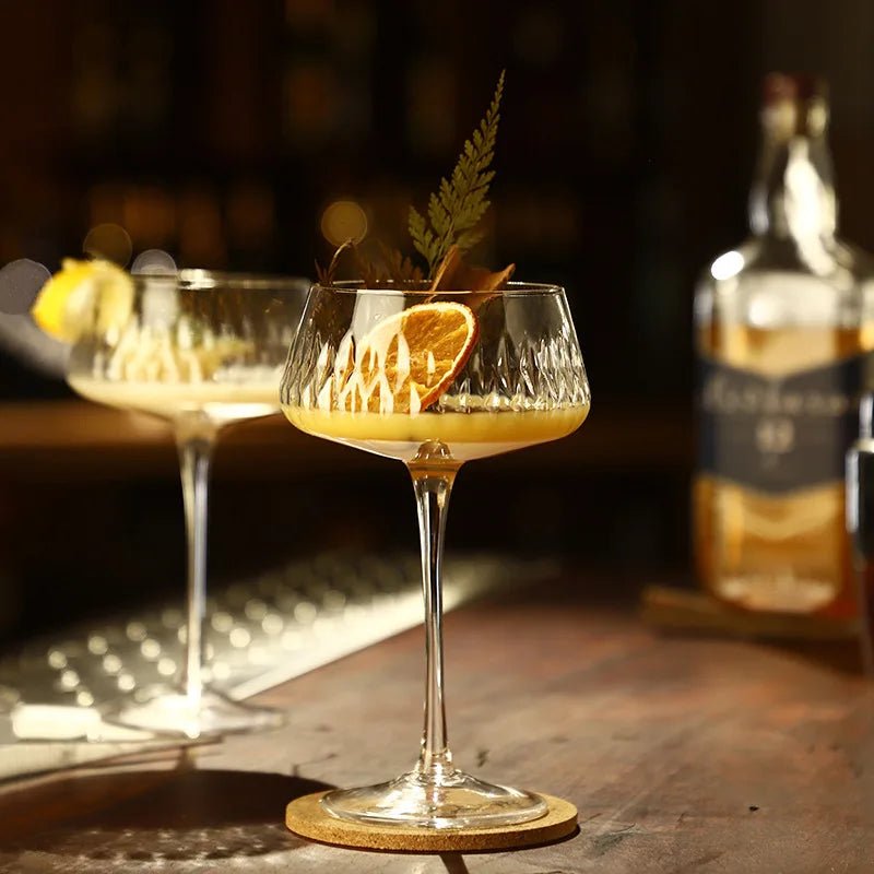 Carved Cocktail Glass Wine - Wow Store