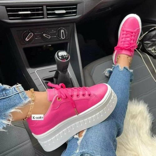 Casual Platform Women's Shoes Flat Womens Sneakers - Wow Store