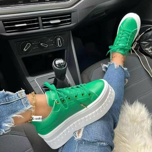 Casual Platform Women's Shoes Flat Womens Sneakers - Wow Store