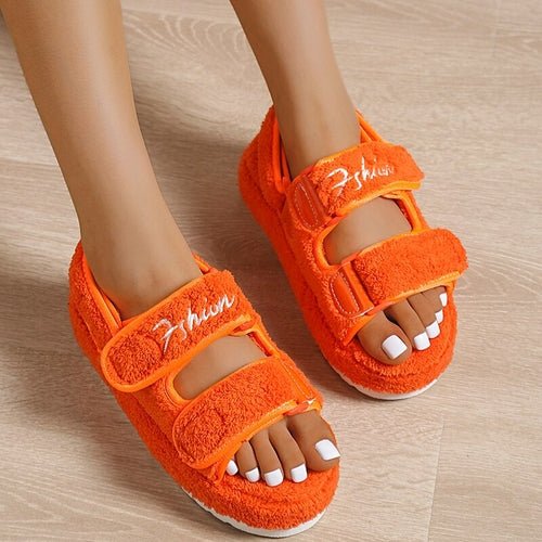 Casual Thick Bottom Women Sandals Orange/Blue/Black/Green - Wow Store