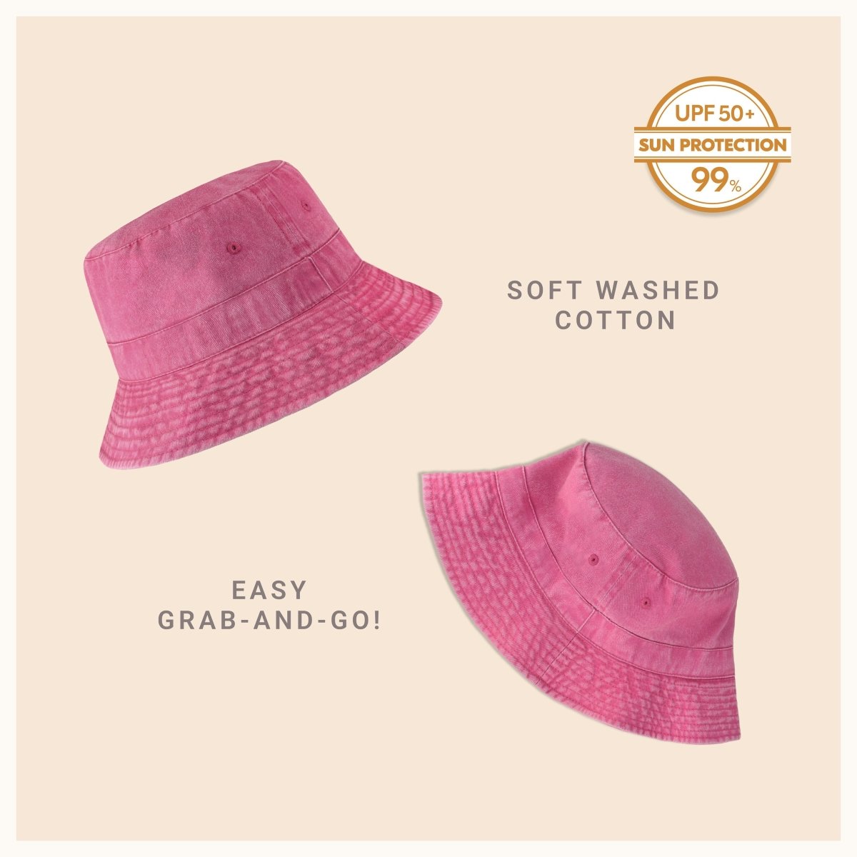 Classic Washed Cotton Bucket Hat - Wow Store