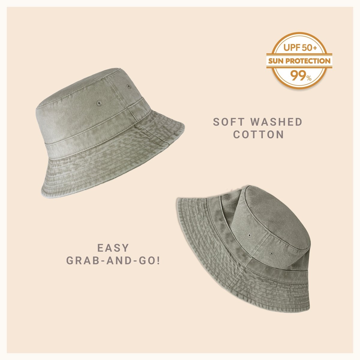 Classic Washed Cotton Bucket Hat - Wow Store