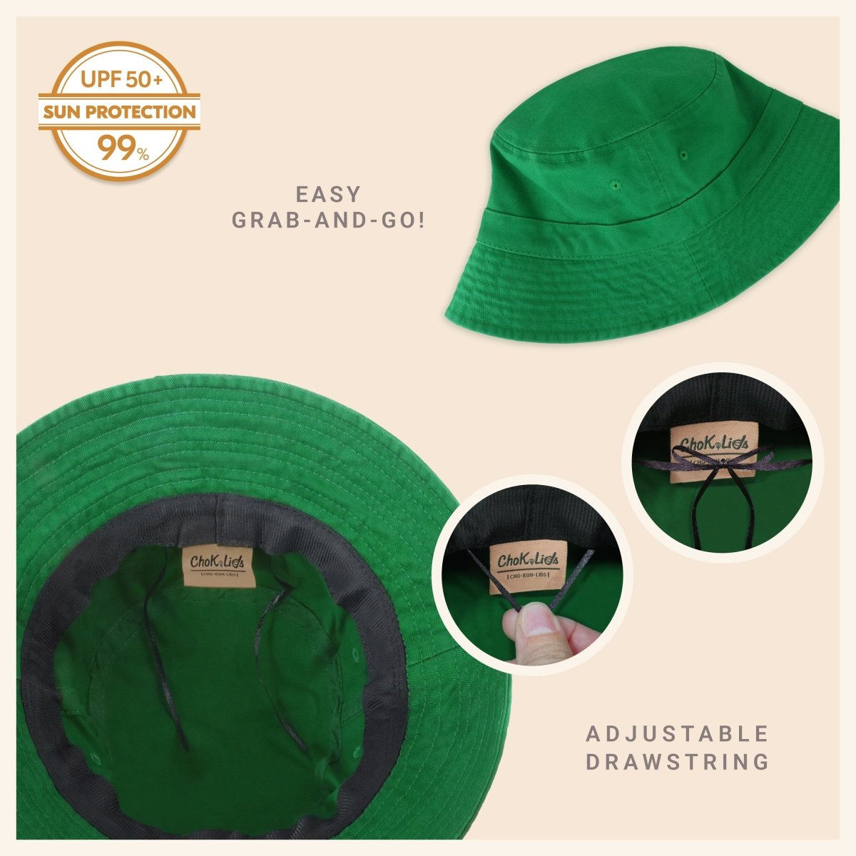 Classic Washed Cotton Bucket Hat - Wow Store
