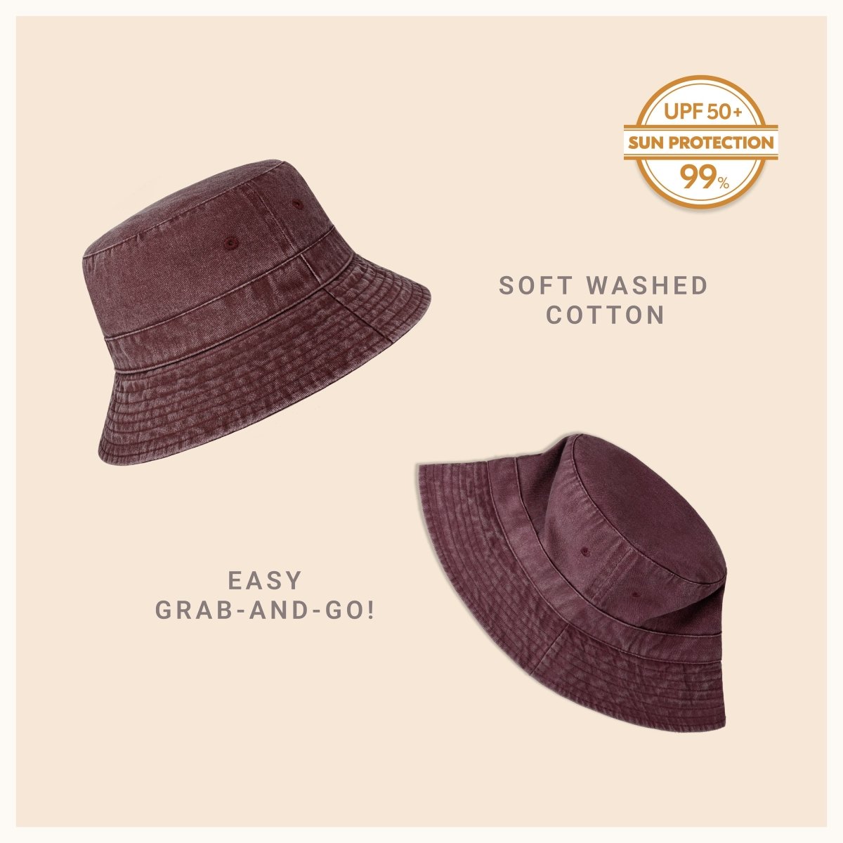 Classic Washed Cotton Bucket Hat - Wow Store