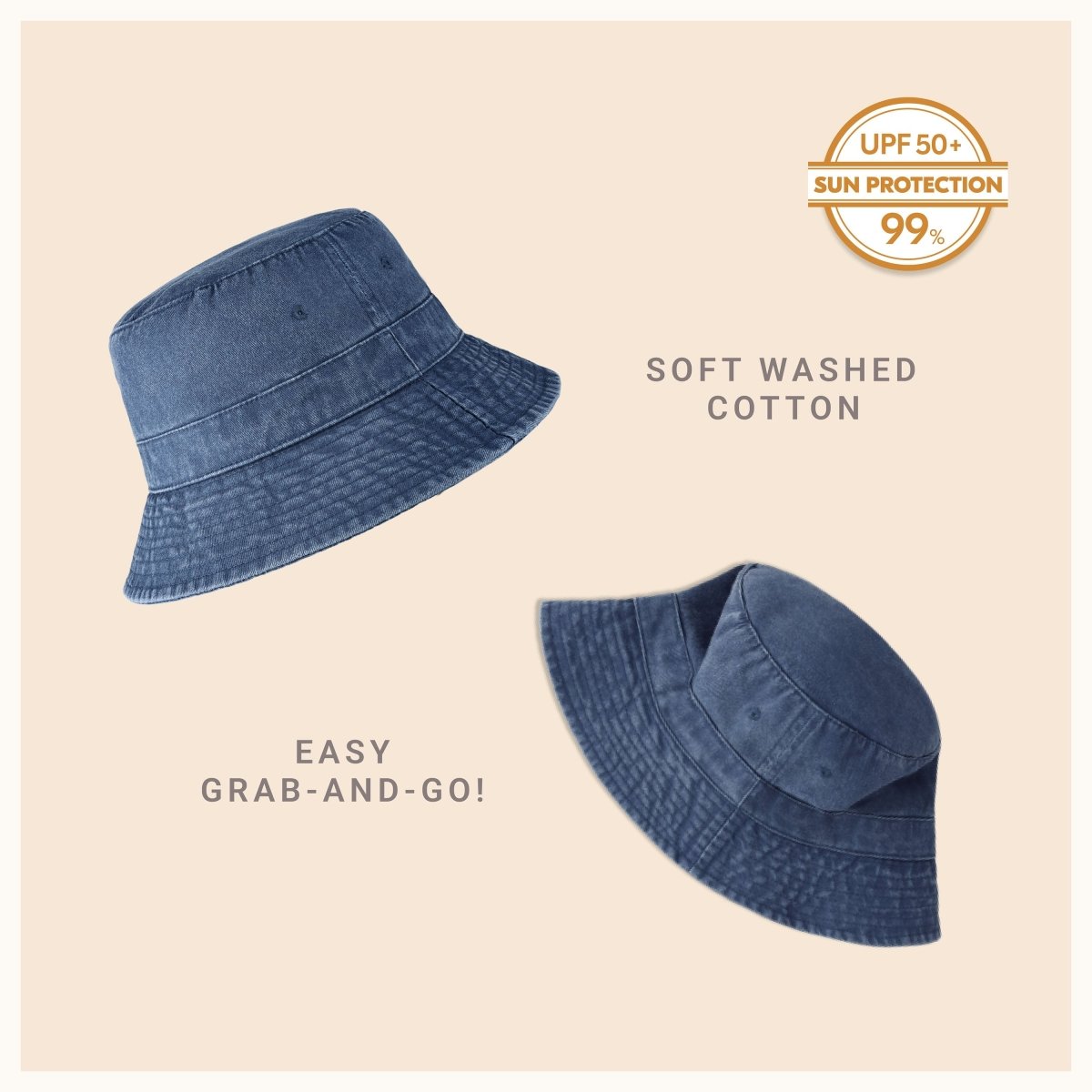 Classic Washed Cotton Bucket Hat - Wow Store