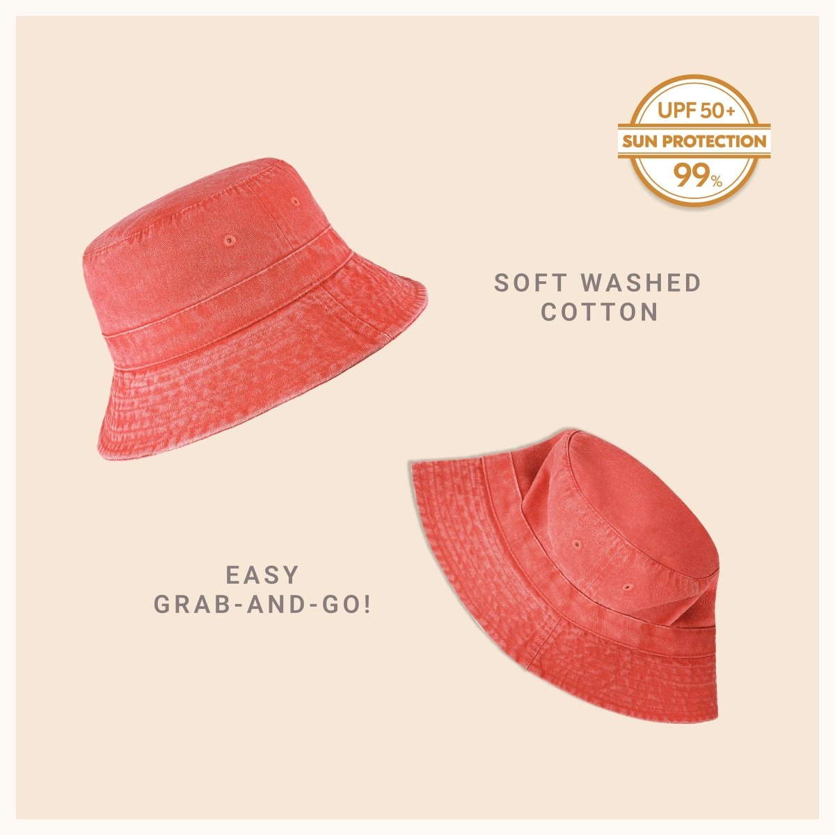 Classic Washed Cotton Bucket Hat - Wow Store