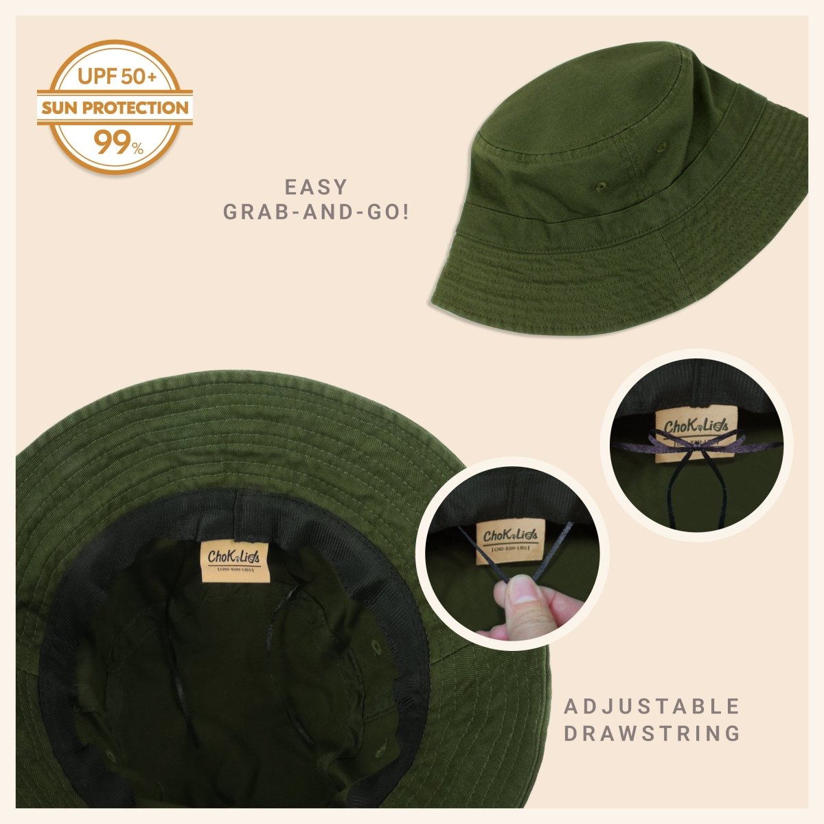 Classic Washed Cotton Bucket Hat - Wow Store