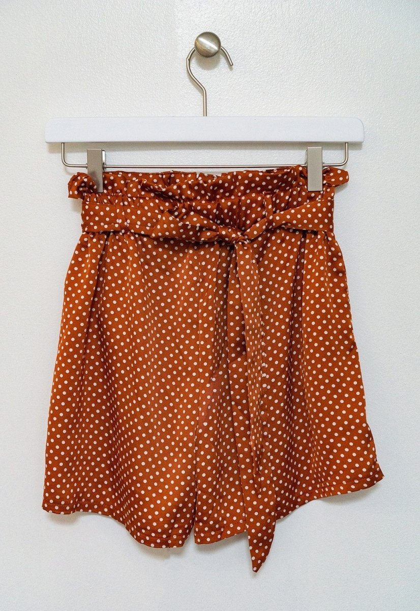 Cloth Patterned Cinch Waist Shorts | Wow Store - Wow Store