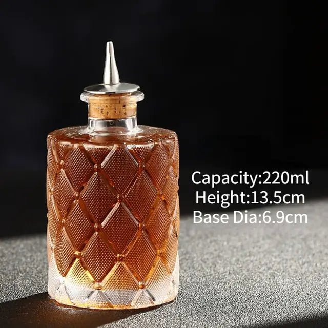 Cocktail Bitters Bottle Vintage Glass - Wow Store