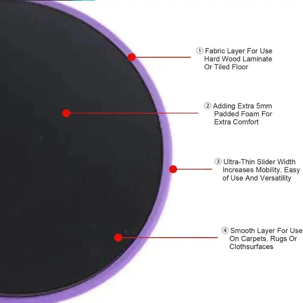 Core Exercise Sliders Set of 2 - Wow Store