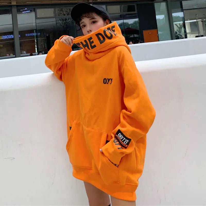 Couples' Orange High Neck Sweatshirt for Spring/Fall/Winter - Wow Store - Wow Store