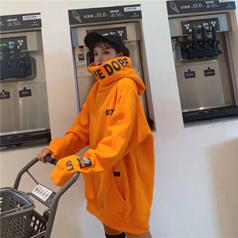 Couples' Orange High Neck Sweatshirt for Spring/Fall/Winter - Wow Store - Wow Store