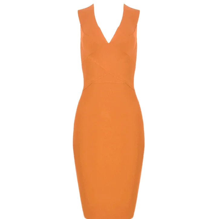 Cross - Border Women's Bandage Dress in Orange Red - Wow Store - Wow Store