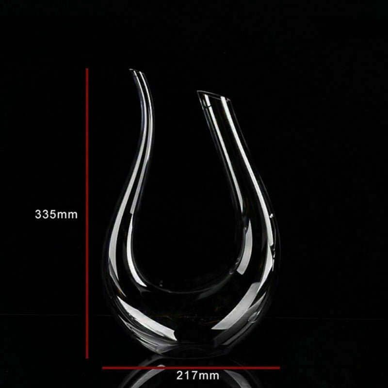 Crystal U - shaped 1500ml Wine Decanter - Wow Store