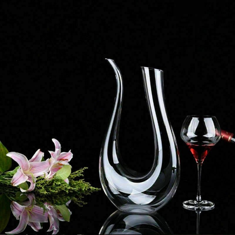 Crystal U - shaped 1500ml Wine Decanter - Wow Store