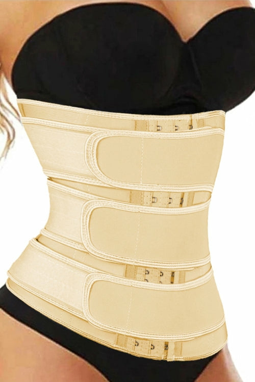 9 Steel Bones Latex Belt Waist Trainer with Hook | Wow Store