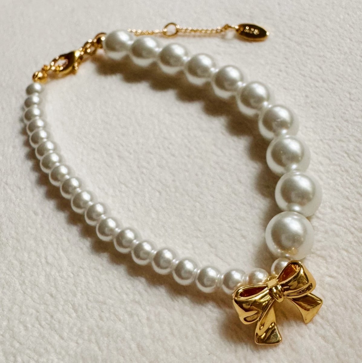 Dangle Bow Pearl Bracelet - Wow Store