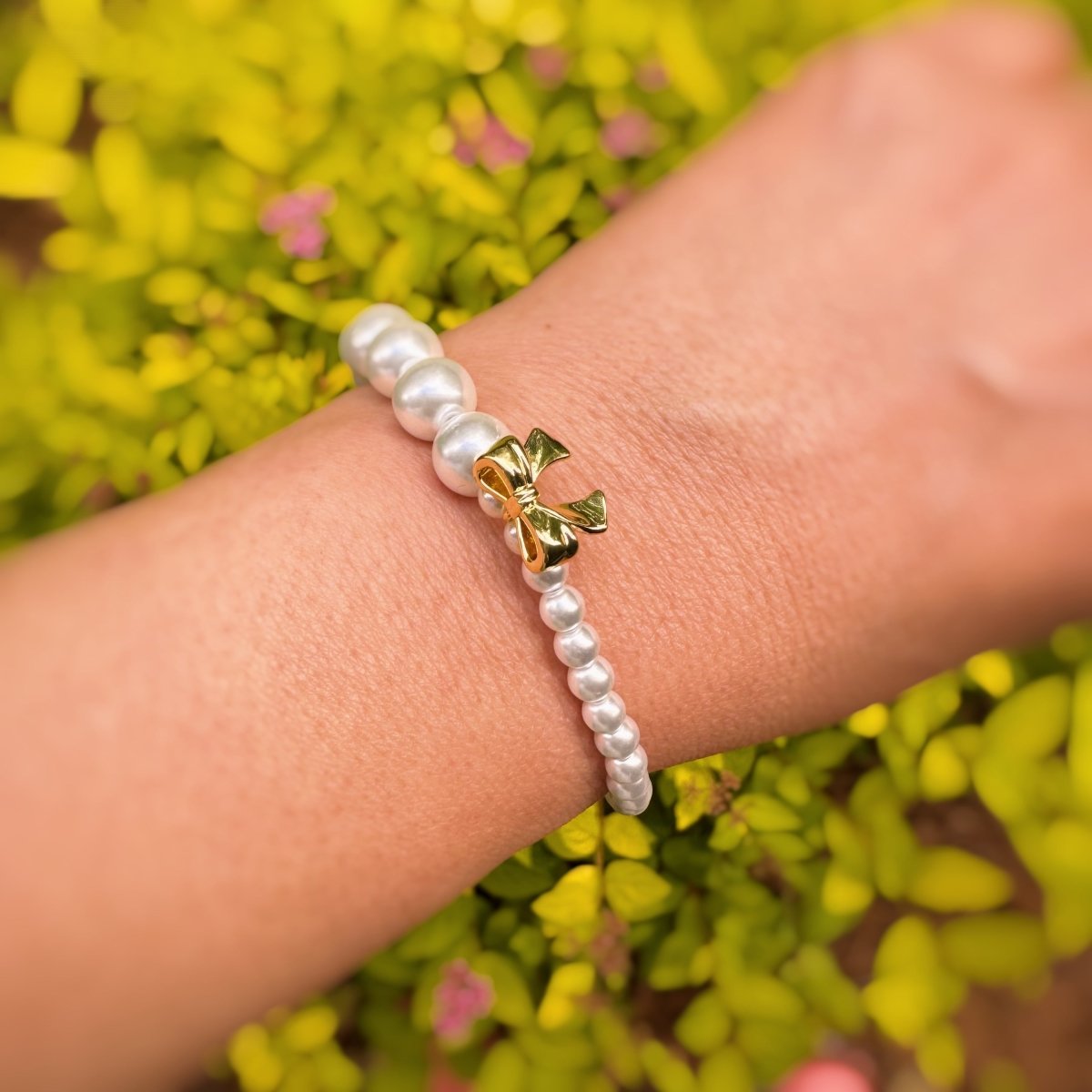 Dangle Bow Pearl Bracelet - Wow Store