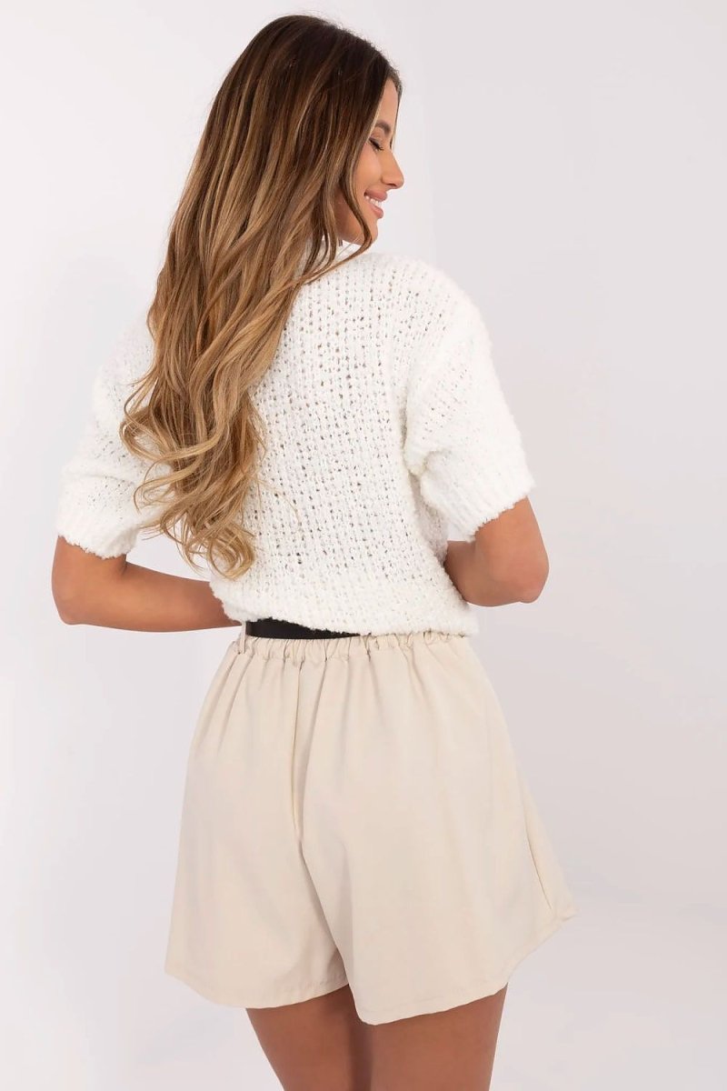 Elegant High - Waist Pleated Shorts 209170 - Italy Moda | Wow Store - Wow Store