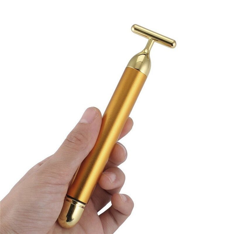 Energy 24K Gold T Beauty Bar Facial Roller Massager - Wow Store
