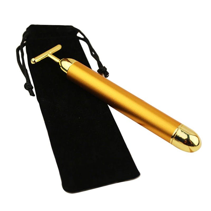 Energy 24K Gold T Beauty Bar Facial Roller Massager - Wow Store