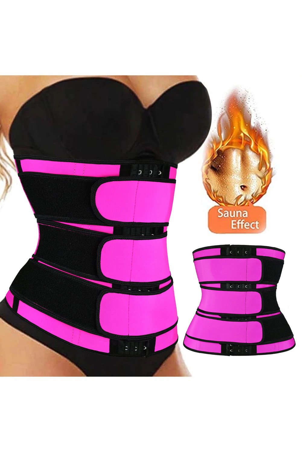 9 Steel Bones Latex Belt Waist Trainer with Hook | Wow Store