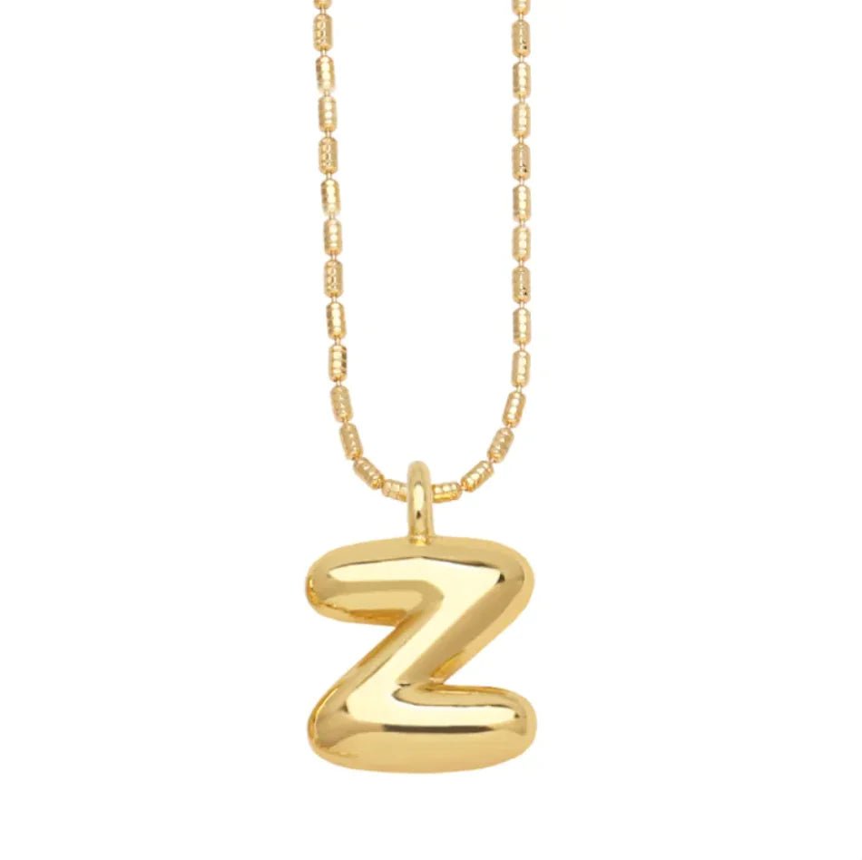 Gold - Plated 26 - Letter Pendant Necklace – Hip Hop Clavicle Chain - Wow Store