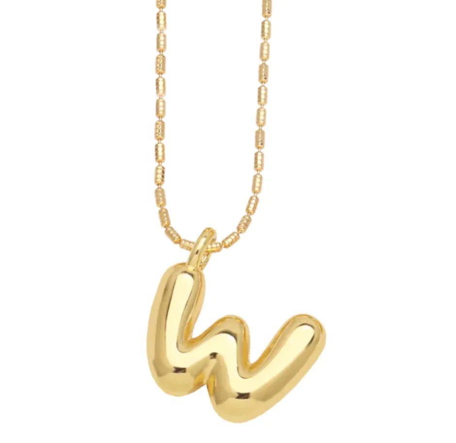 Gold - Plated 26 - Letter Pendant Necklace – Hip Hop Clavicle Chain - Wow Store