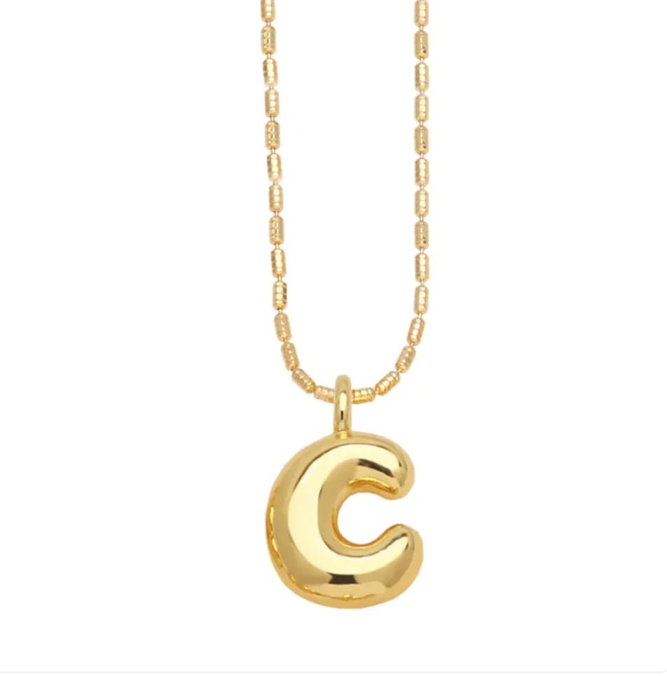 Gold - Plated 26 - Letter Pendant Necklace – Hip Hop Clavicle Chain - Wow Store