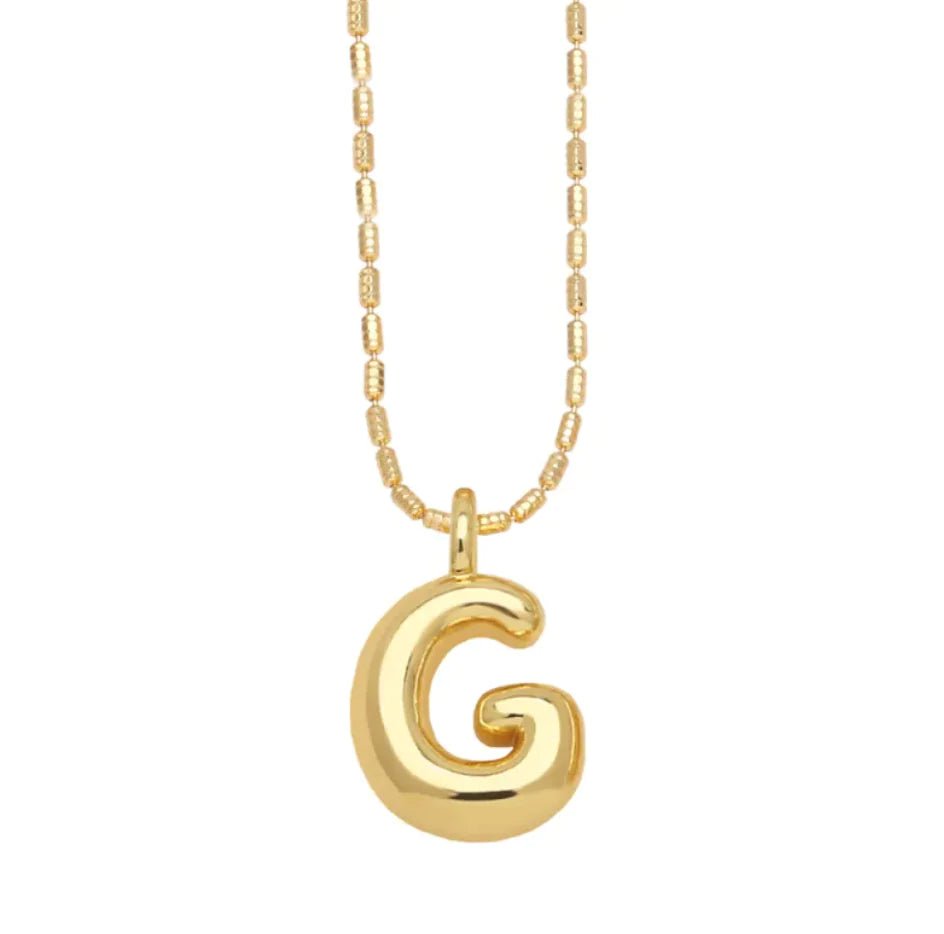 Gold - Plated 26 - Letter Pendant Necklace – Hip Hop Clavicle Chain - Wow Store