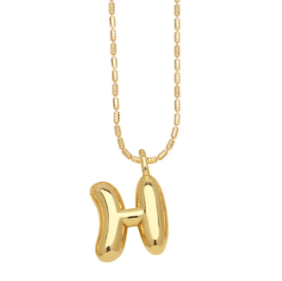 Gold - Plated 26 - Letter Pendant Necklace – Hip Hop Clavicle Chain - Wow Store